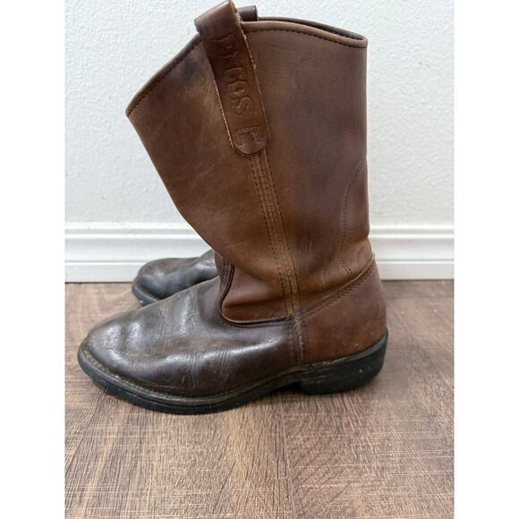Red Wing Mens Boots 1114 Pecos Vibram Brown Leather Size US 8.5 D - Picture 1 of 16